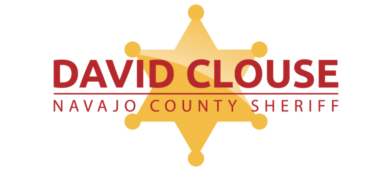 Sheriff David Clouse Logo with badge in the middle